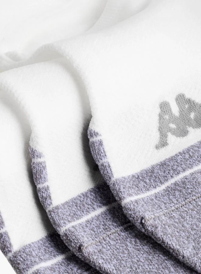 Kappa WHITE Men Socks No Show Length - Set of 3 for Men | Best Price UAE